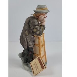 Emmett Kelly Jr Collection Flambro Weary Willie Clown Figurine Vintage Porcelain